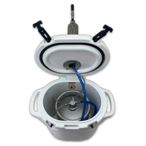 Nevera para dispensador de barril portátil