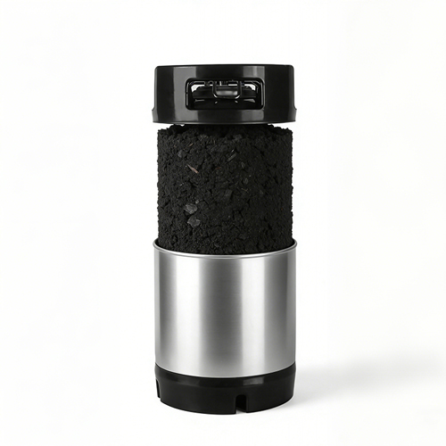 Barril de agua Corny de acero inoxidable 304 de 3 galones con función de filtración y purificación, barril de almacenamiento de agua potable con filtro incorporado