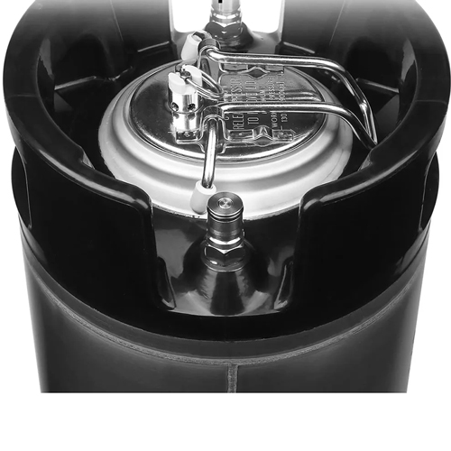 Barril de agua Corny de acero inoxidable 304 de 3 galones con función de filtración y purificación, barril de almacenamiento de agua potable con filtro incorporado