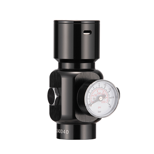 Regulador de CO₂ de baja presión Mini HPA para tanques de paintball (diseño de respuesta rápida)